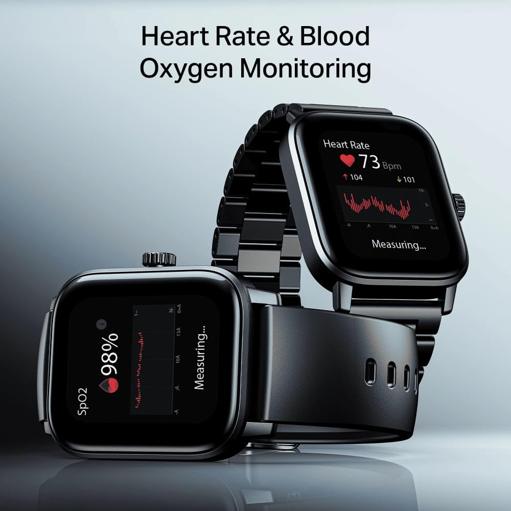 boAt Wave Astra Neo Smartwatch Bluetooth Calling, 1.83” HD Display, Health & Wellness Suite, IP68 Resistance, Functional Crown (Active Black)