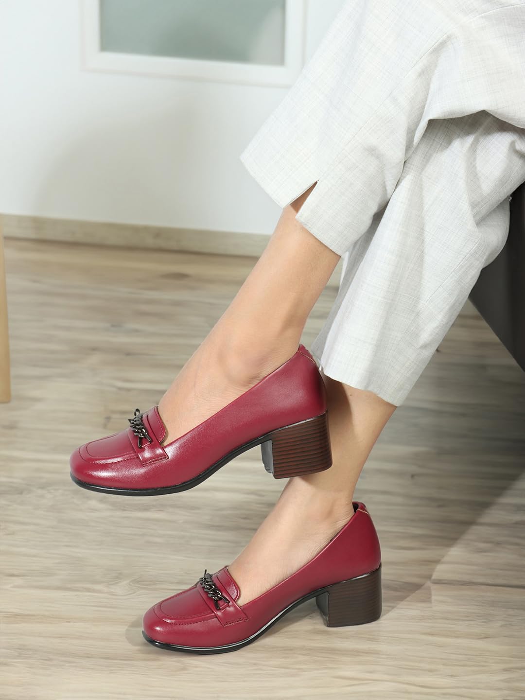 ELLE Women Shoes,Cherry,UK-6