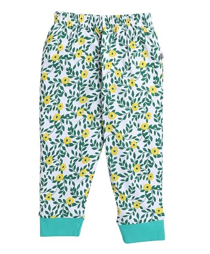 BUMZEE White & Yellow Girls Full Sleeves T-Shirt And Pajama Set Age - 3-6 Months