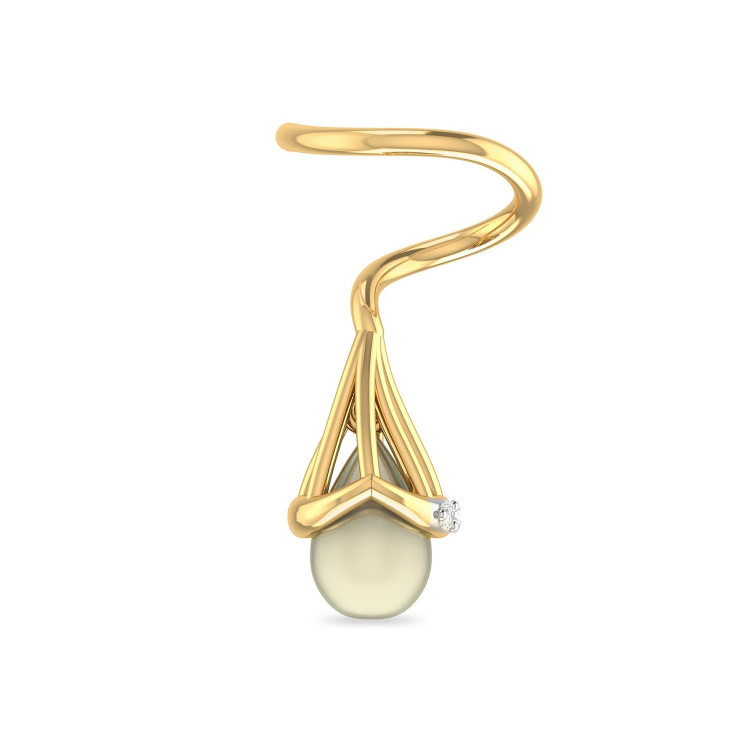 PC Jeweller The Maylin 18k Yellow Gold and Diamond Stud Earrings for Women