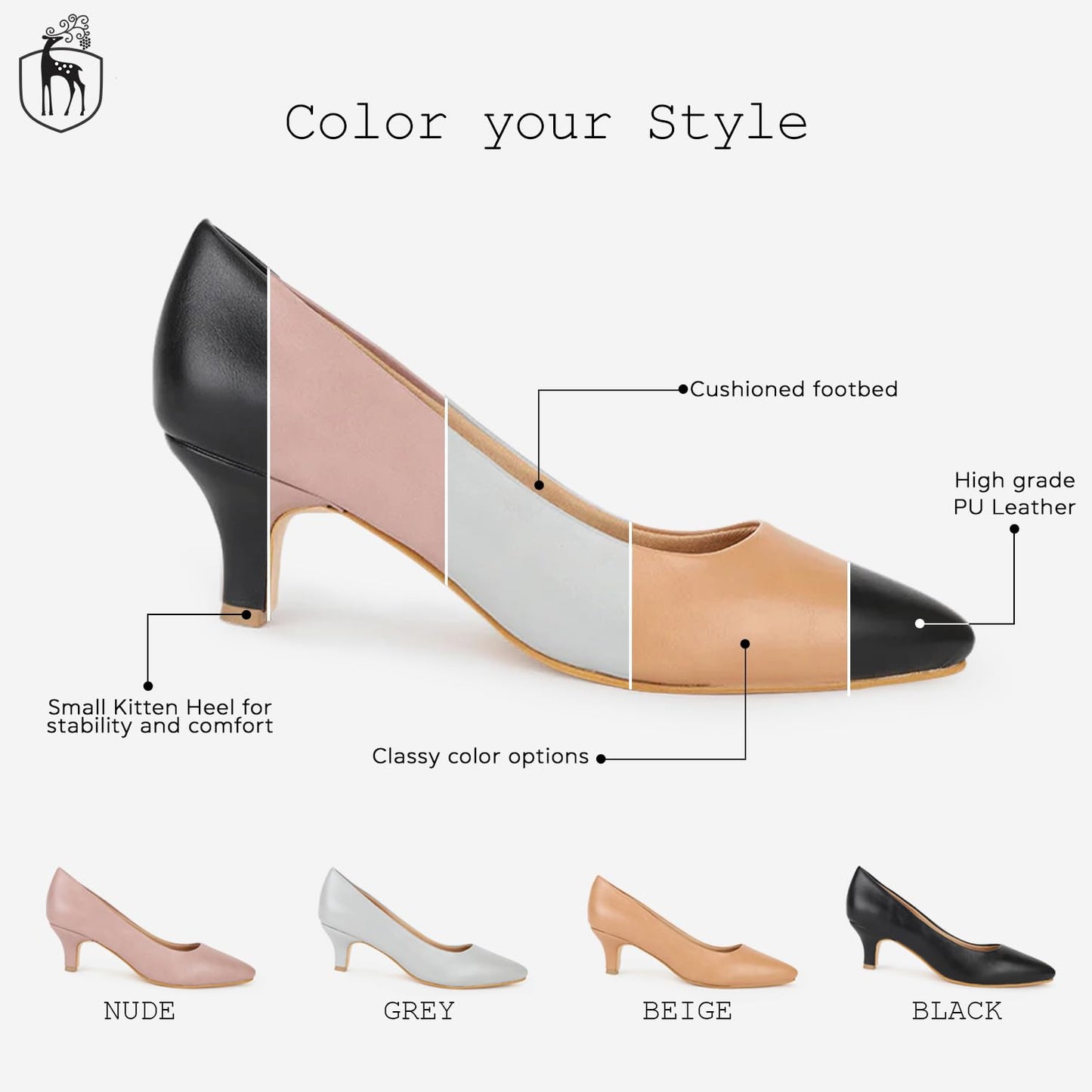 Marc Loire Women's Nude Pumps - 6 UK