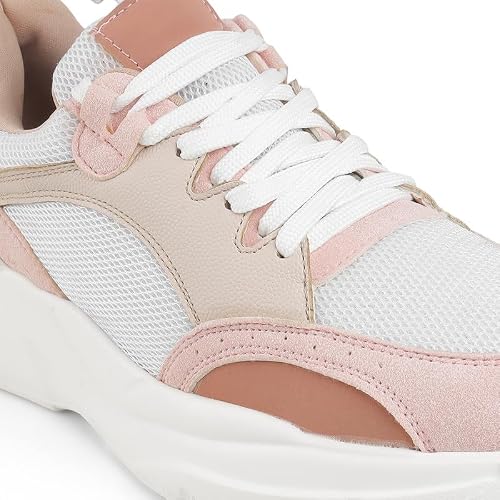 tresmode NORDI Pink Women's Sneakers in Size 7 UK / 40 EU
