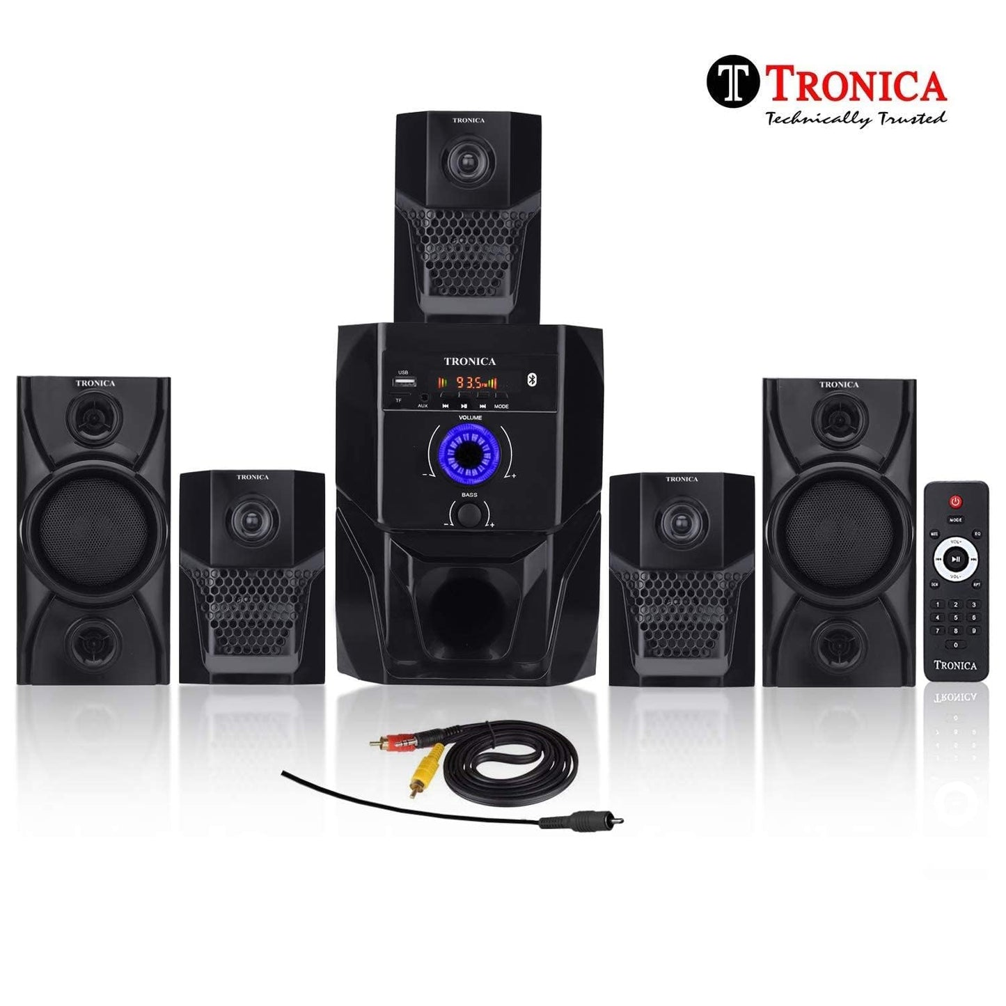 TRONICA Super King 40W 5.1 Bluetooth Home Theater System with FM/PenDrive/Sd Card/Mobile/Aux Support & Remote