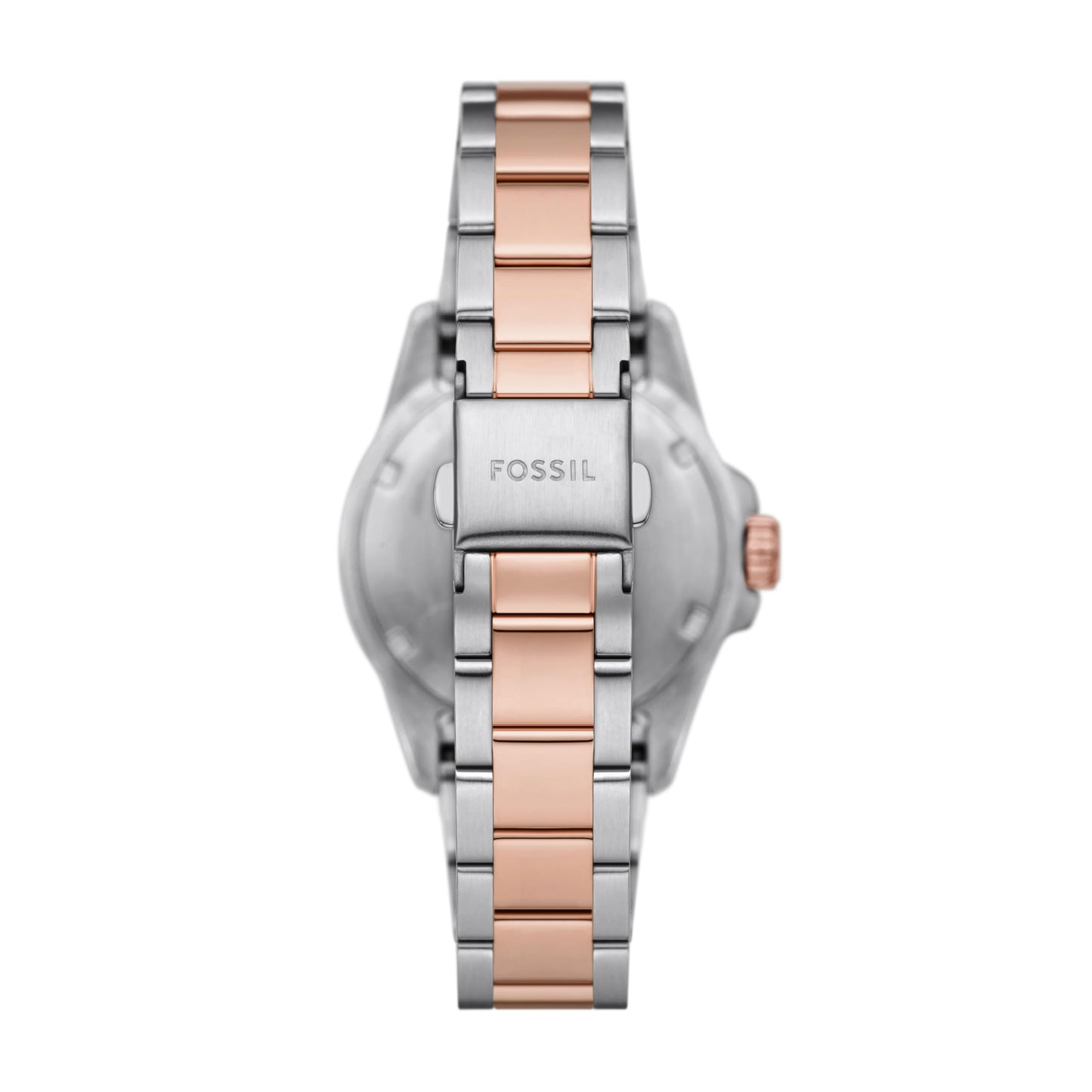 Fossil Stainless Steel Analog Gray Dial Women's Watch-Es5348, Band Color-Two-Tone