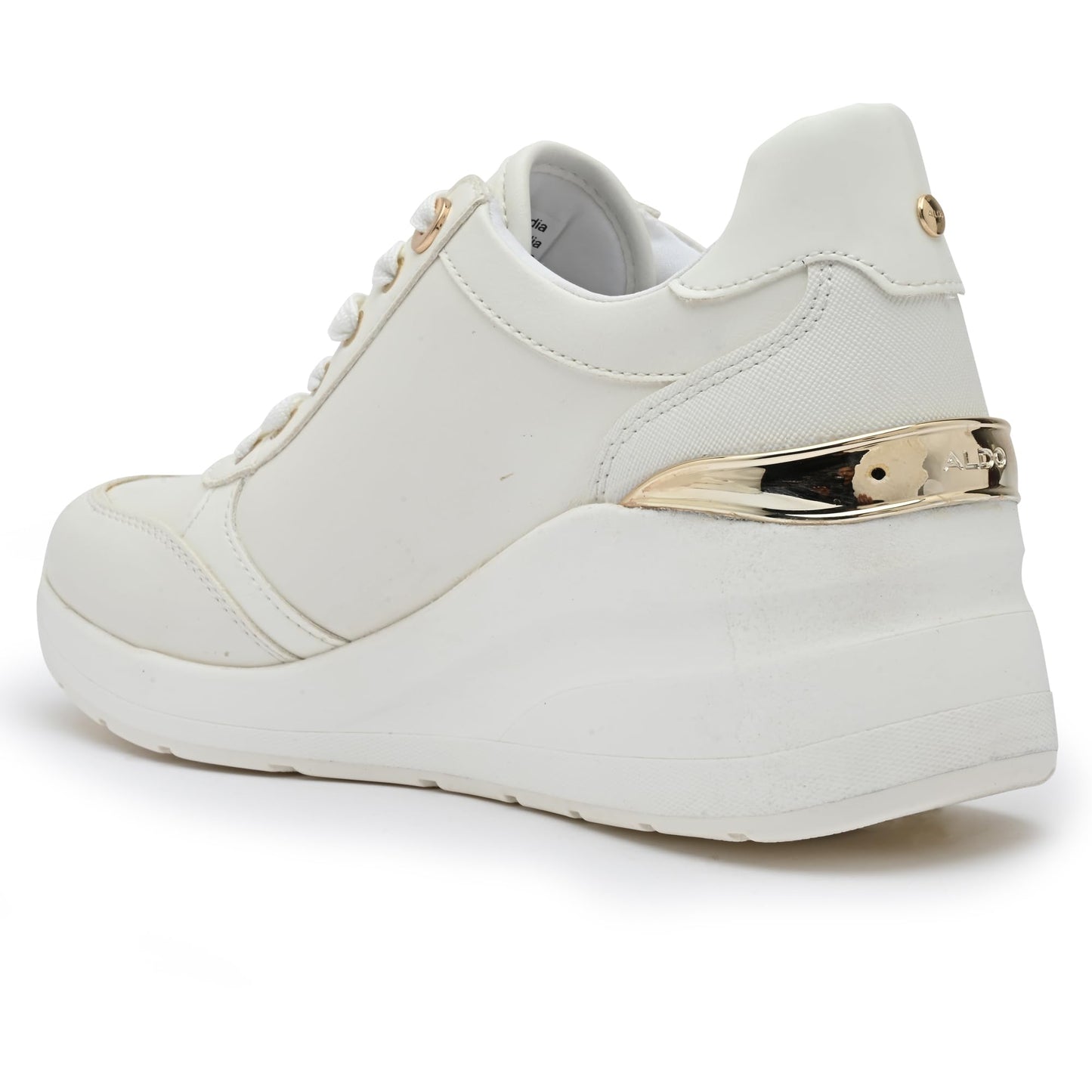 Aldo GRADSKIYA-IN100 Ladies White Wedge Sneakers