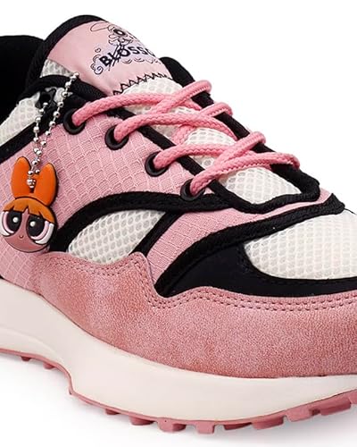 Bacca Bucci Powerpuff Girls Women Sneakers | Casual & Lifestyle Shoes Blossom Pink UK 7