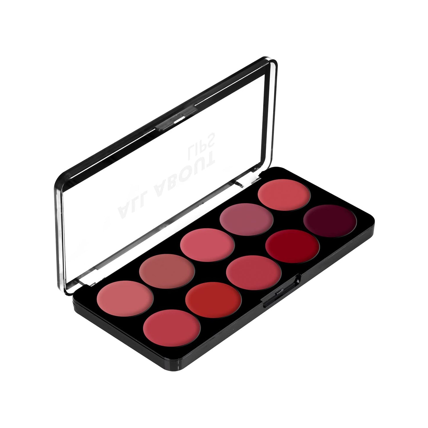 Swiss Beauty All About Lip Palette With 10 Pigmented Colors |Creamy Matte Finish Lip Colors Lipstick |Travel Friendly Lip Palette | Multicolor -01, 12gm
