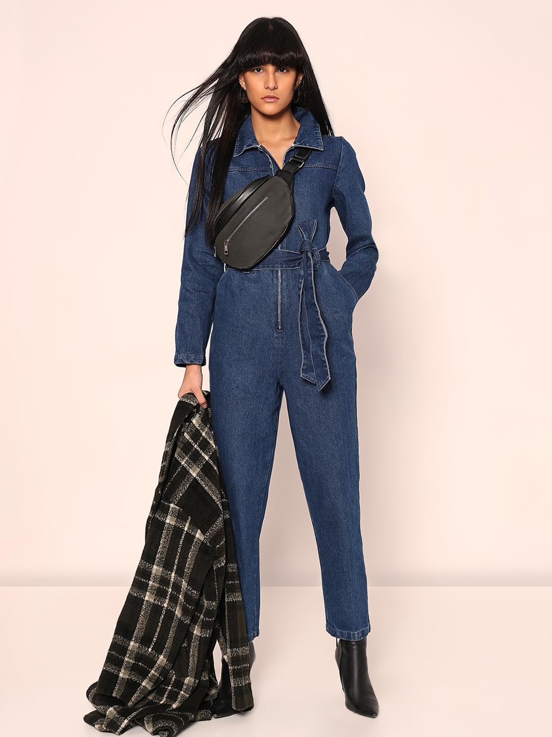 VERO MODA Women Regular Fit Blue Jumpsuit