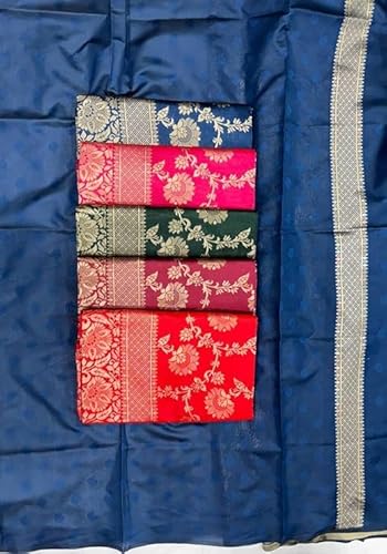 Indian Silk Palace Women's Original Royal Rajwadi Wedding special Pure Soft Kanchi Pattu Kanjivaram Kanchipuram Dola Silk Banarasi Style Saree With Blouse piece - isp v53.39_2