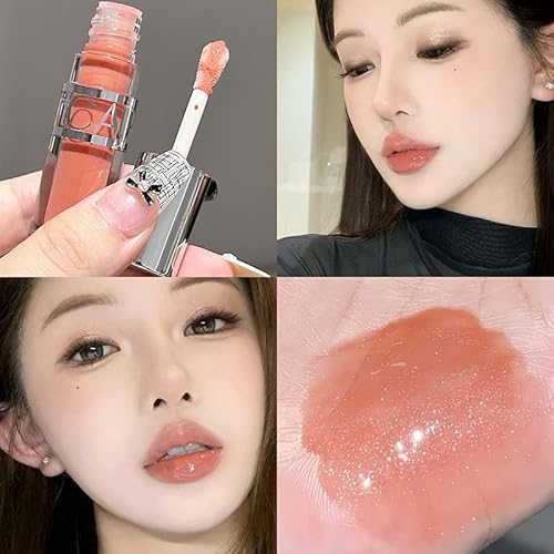 Cappuvini Moist Shiny And Rich Lip Gloss | Hydrating Lip Care for Smooth, Dewy Lips | High-Shine Lightweight Liquid | Nude Pink Coffee Red Wine Rose Jelly Shades | Glossy Finish Lipstick for Women Girls Teens Gen Z Beauty Makeup Aesthetic | Cute Adorable