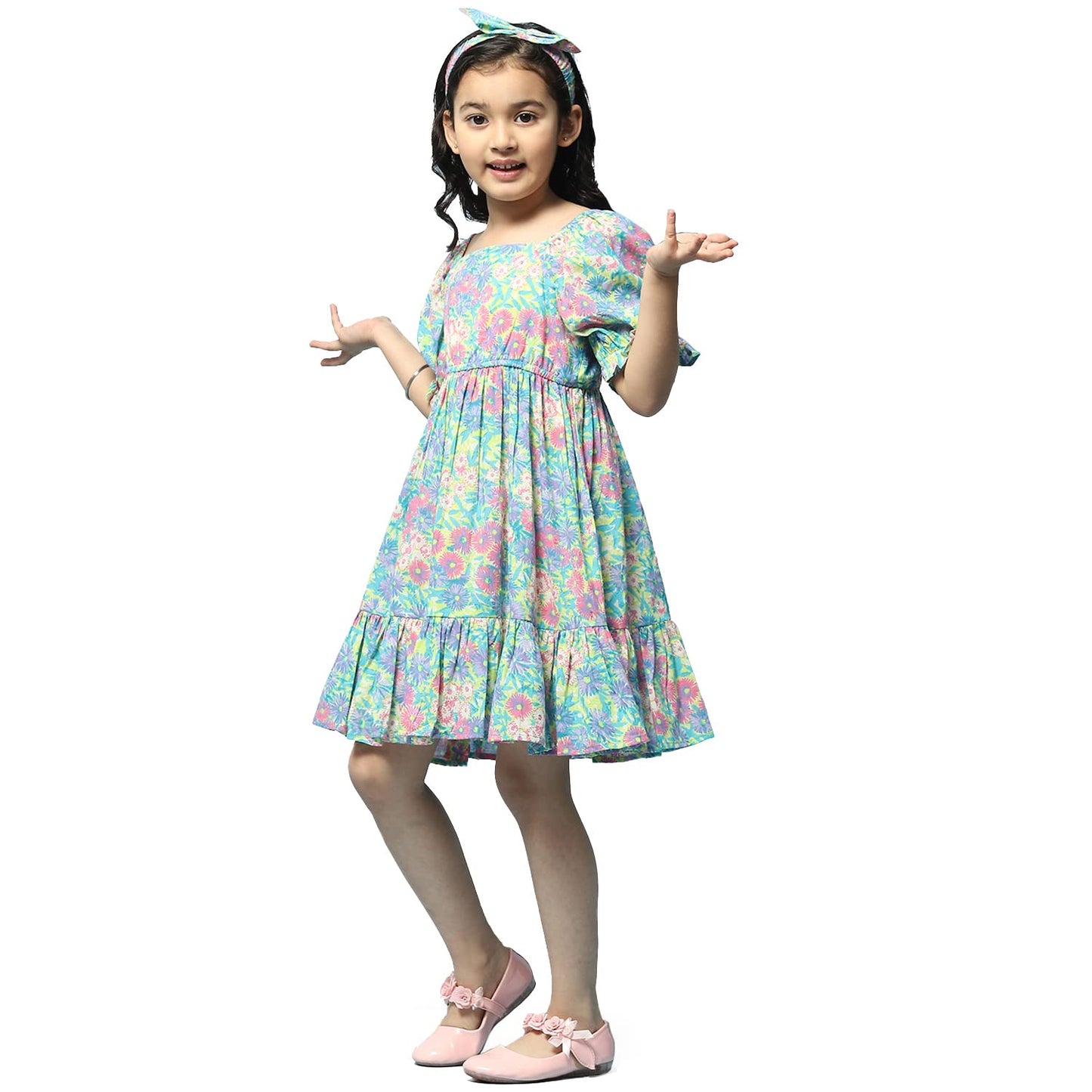 BIBA Girl Printed Kid(KW5183_Multi_5) Multicolour