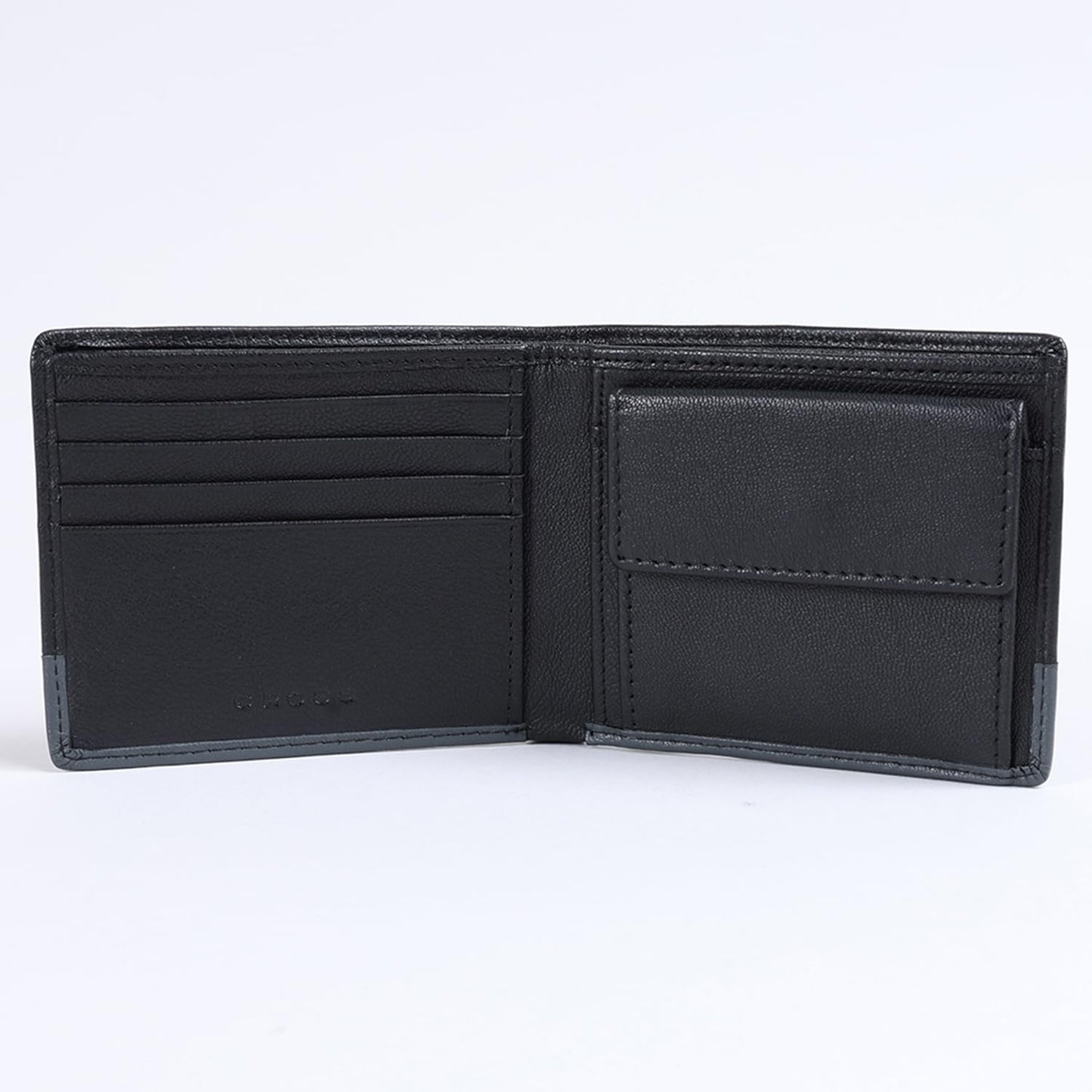Cross Black Stone Zorzy-Bi-Fold Leather Coin Wallet for Men | 4 Card Slots |2 Slip in Pocket & 2 Full Length Currency Compartments