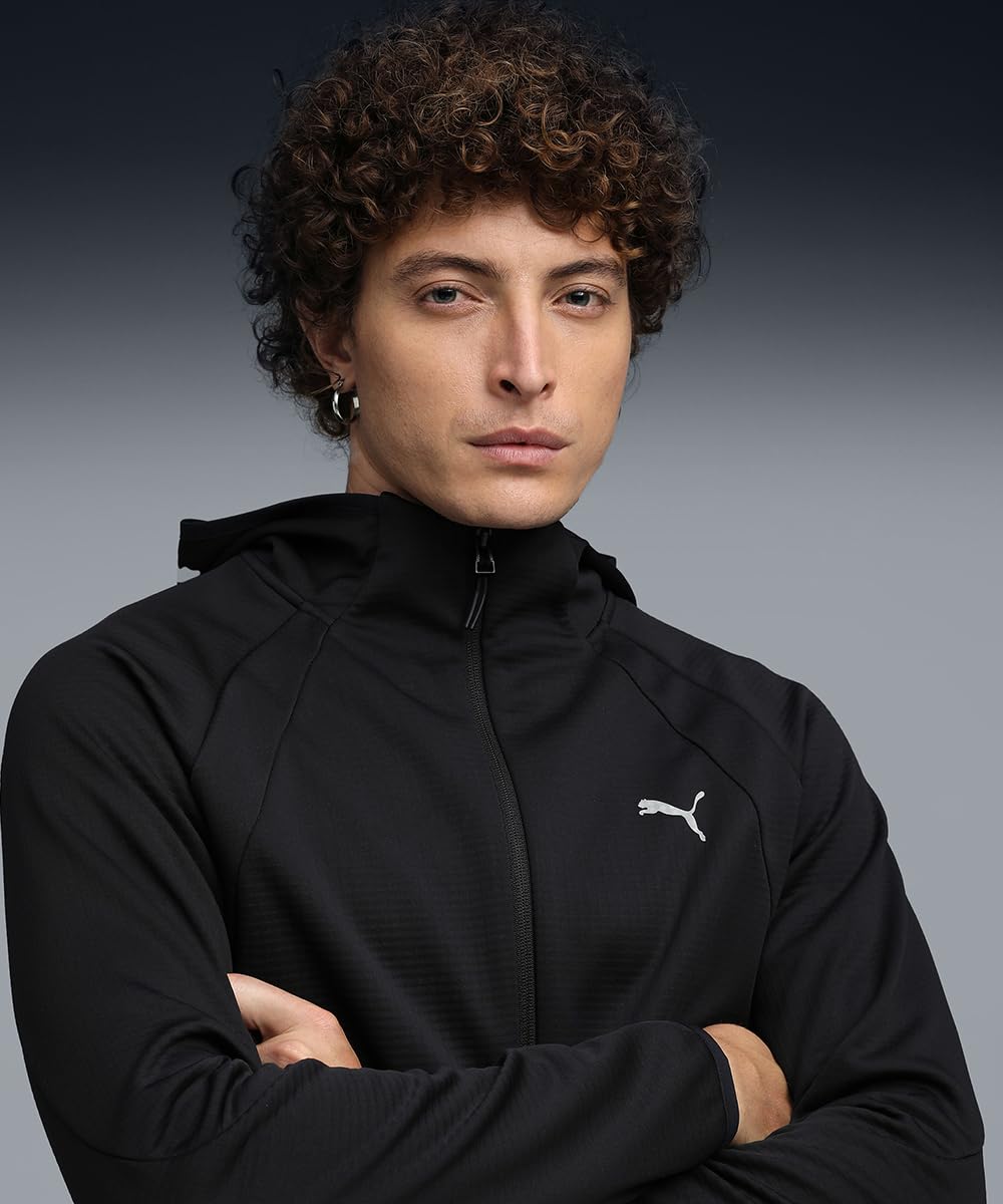 Puma |EVOSTRIPE Men's Warm Full-Zip Hoodie | Black | 2XL
