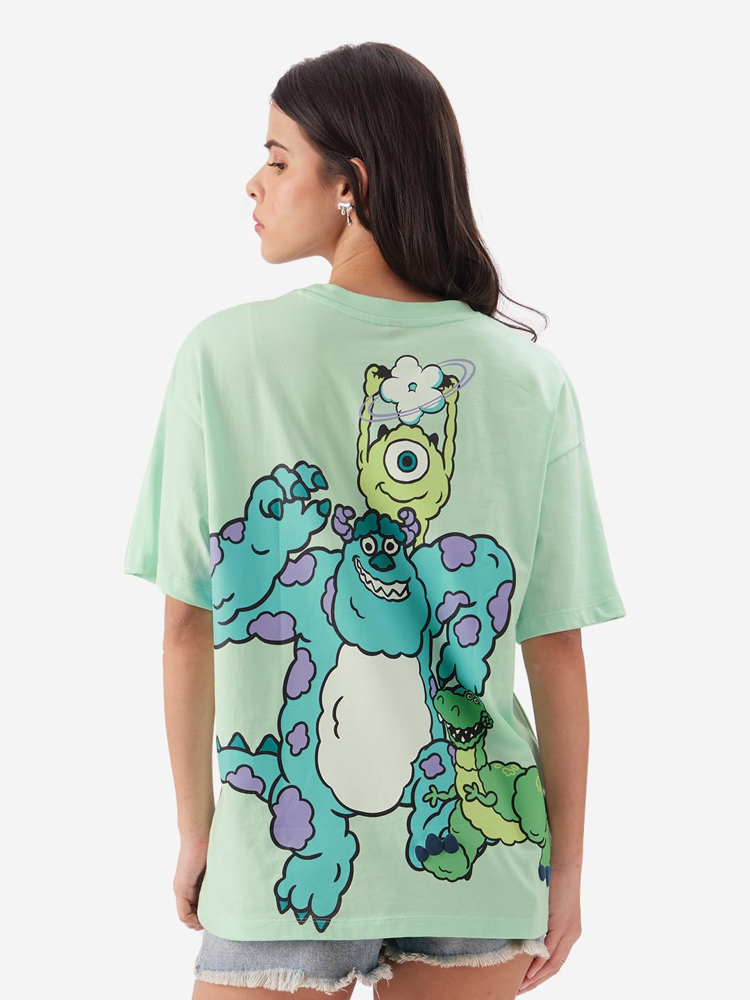 The Souled Store Pixar: Monster INC. Women Oversized T-Shirts