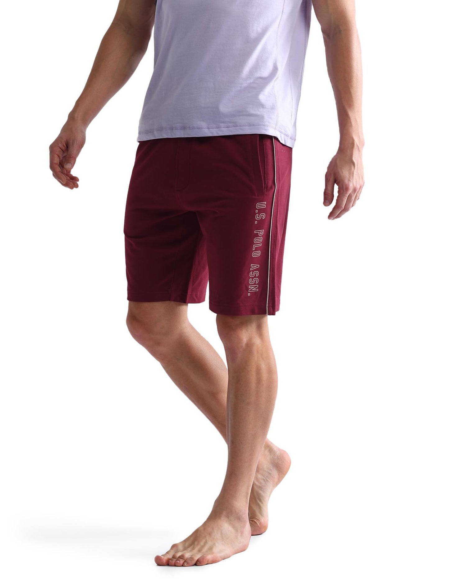 U.S. POLO ASSN. Men's Hybrid Shorts (OES05-PL_Maroon