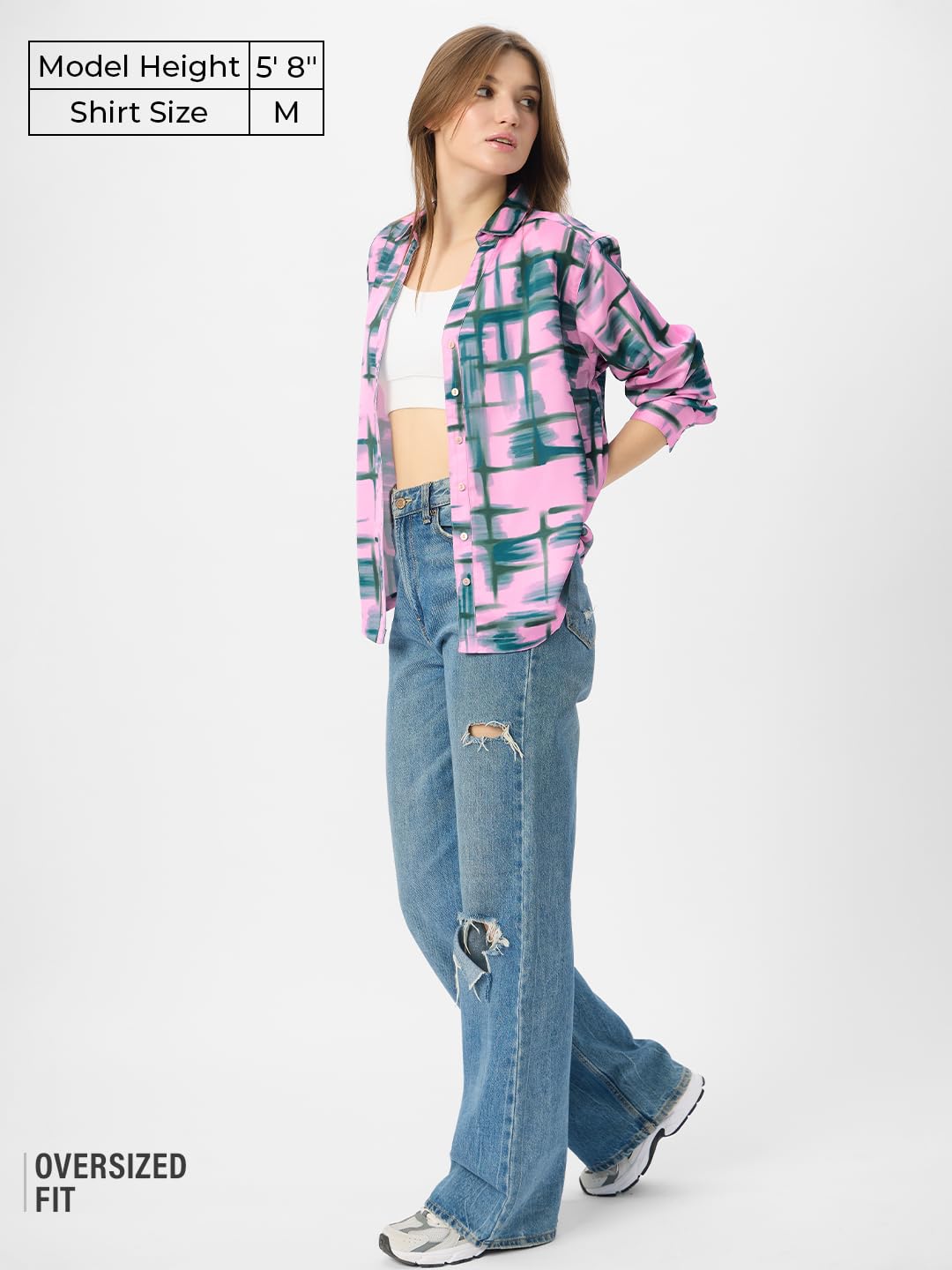 The Souled Store Satin Shirt: Peridot Women & Girls Long Sleeve Collared Neck Button Down Relaxed Fit Cotton Shirts