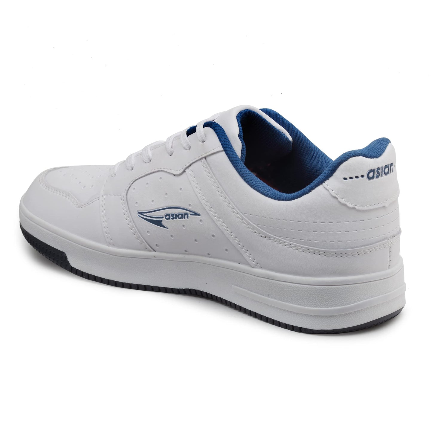 ASIAN Men's JASPER-05 Casual Sneaker,Walking,Gym Shoes with Chunky Rubber Outsole Technology with Waterproof Synthetic Upper TPR Sole with Memory Foam Insole Lace-up Shoes for Men's White