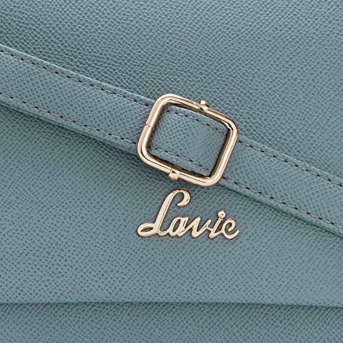 Lavie Rigel Textured Horizontal Flap Over Women's Sling Bag (P Blue)