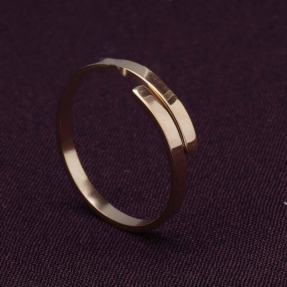 PALMONAS 18k Gold Plated Lovers Adjustable Ring for Womens - Waterproof & Anti-Tarnish, Gift for Girls & Women