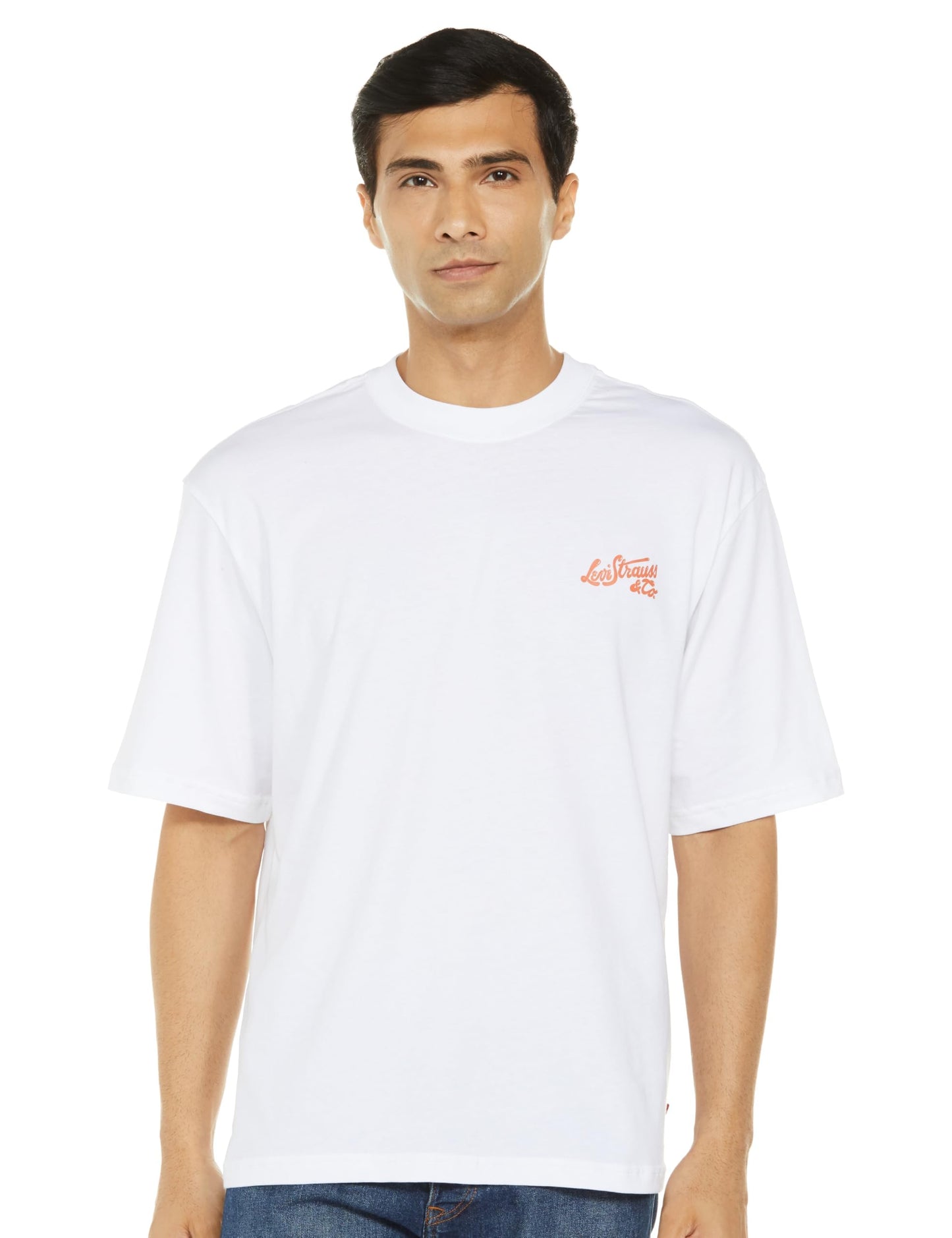 Levi's Men's Cotton Loose Fit T-Shirt (A7900-0010_White, Medium