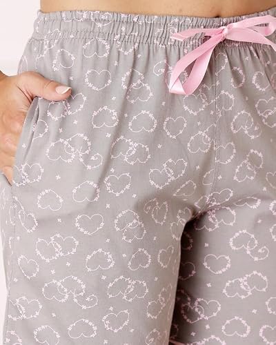 BODYCARE Women's Cotton Printed T-Shirt and Shorts Set | Soft & Breathable Nightwear | Short Sleeves | Loungewear Co-Ord Set | BSSS17034_100 Multicolour