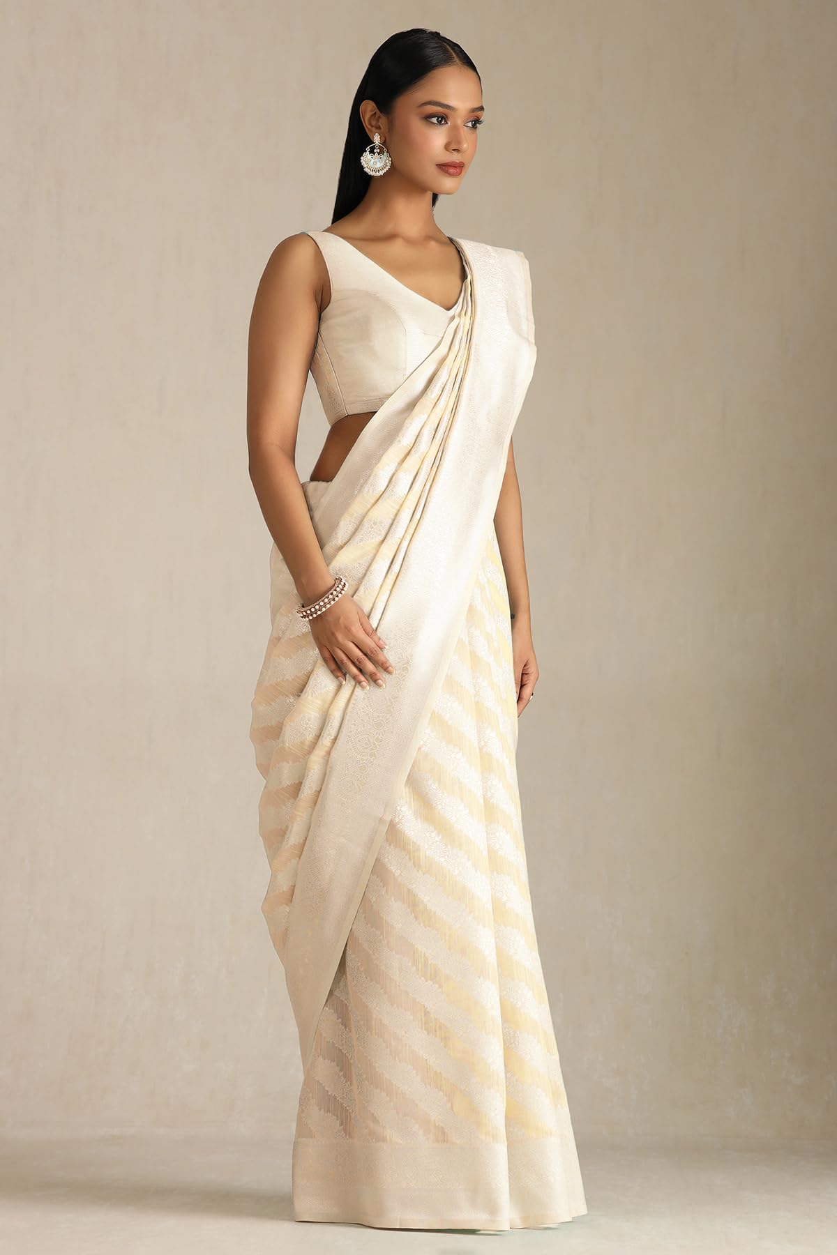 Soch Womens Tussar Woven Design Saree