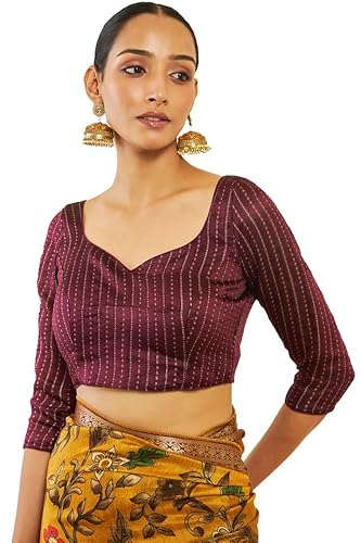 Soch Womens Mustard Crepe Saree With Floral Kalamkari Print And Zari Borders