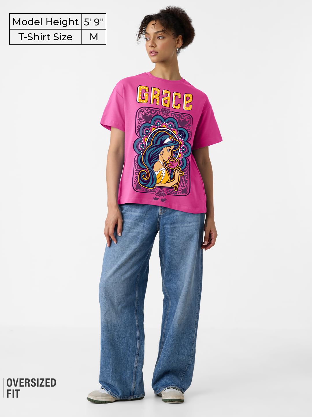 The Souled Store Official Aladin: Her Grace Women Oversized T-Shirts