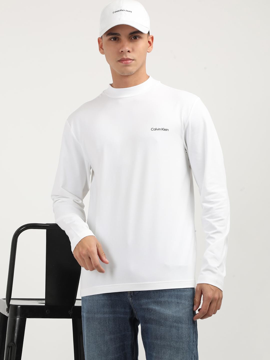 Calvin Klein Jeans Department58 Regular Fit T Shirt (K10K110179YAF_Bright White L)