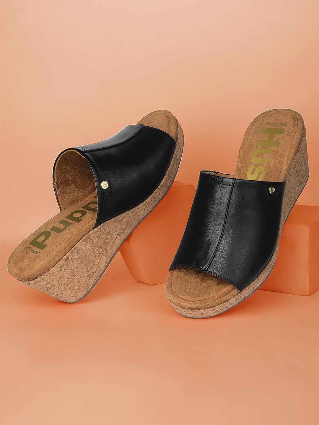 Hush Puppies Casual mule wedge heel sandals for Women