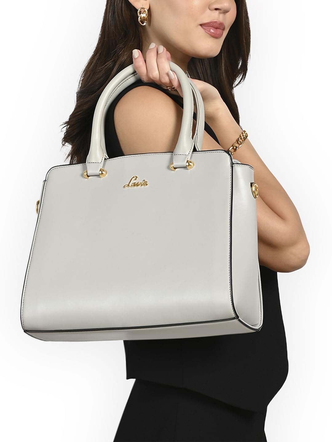 Lavie Women's Ushawu Medium Satchel Bag for Women | Satchel Handbag for Work | Ladies purse | Stylish Shoulder Bag | Gift for Women