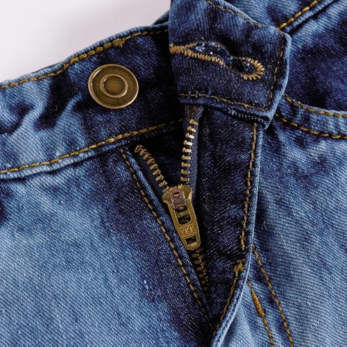 Hopscotch Girls Star Embroidered Denim Barrel Jeans in Blue Color for Age (2-3 Years)