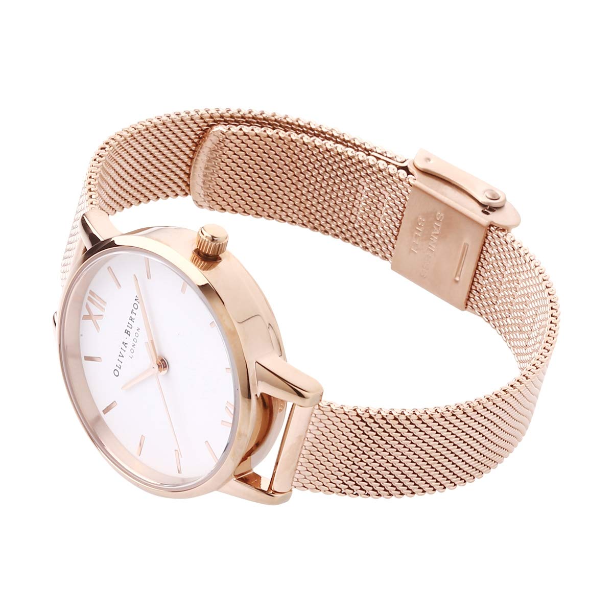 Olivia burton Analog White Dial Women's Watch-OB16MDW01