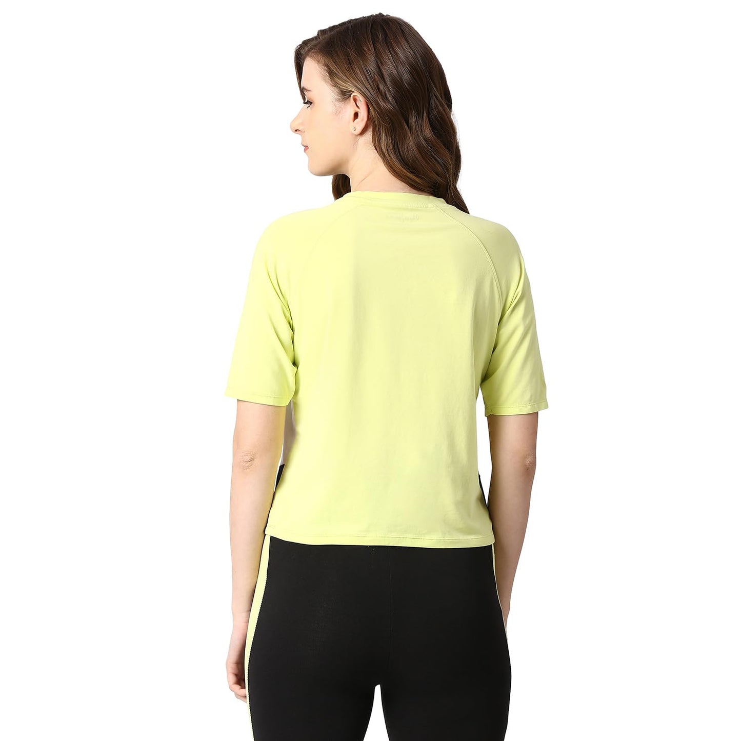 Pepe Jeans Women's Printed Regular Fit T-Shirt (PL505497_Yellow XL)