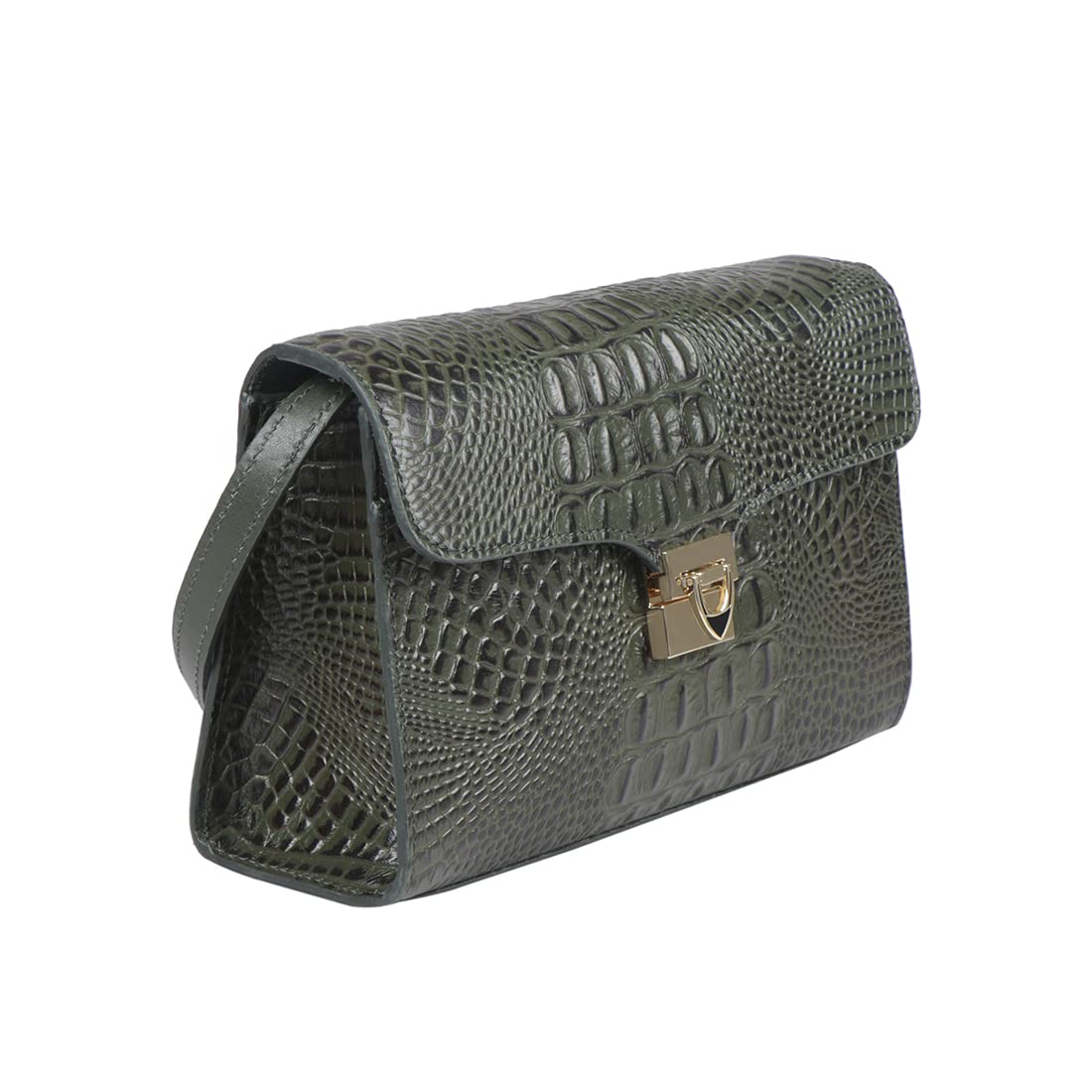 Hidesign Women's Sling Bag (Emerald)