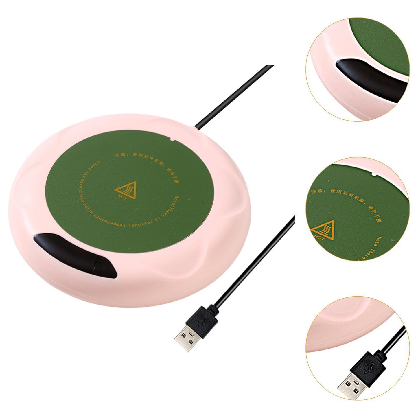 TRENDYNEST 2xElectric Cup Warmer Heating Plate Coffee Warmer for Hot Chocolate Milk Pink|Home & Garden | Kitchen, Dining & Bar