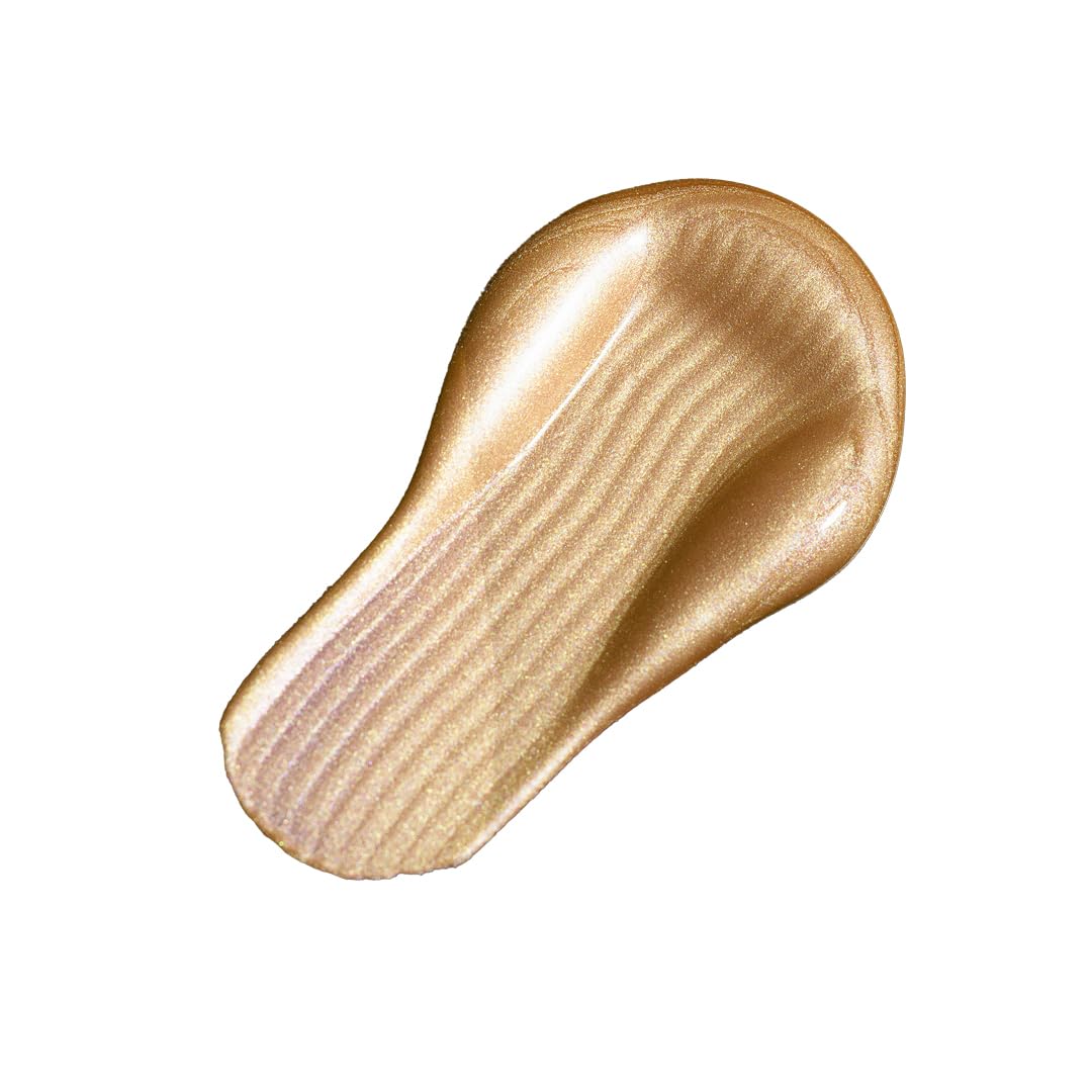 Ruby's Organics Mini Metallic Liquid Eyeshadow for Women- Eye Makeup, Smooth Glide Insta Dry Formula, Smudge proof, Waterproof, Long Lasting and Highly Pigmented, Paraben Free, Vegan - Aurus, 3ml