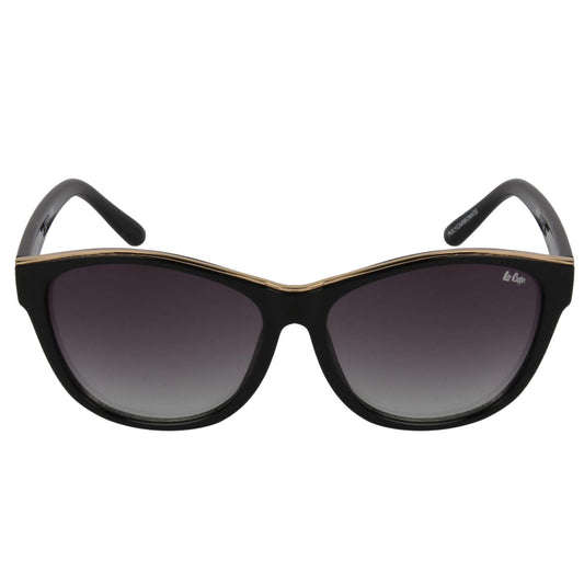 Lee Cooper UV Protected Cat Eye Women's Sunglasses - (LC9118SVB BLK|56|Grey Color Lens)
