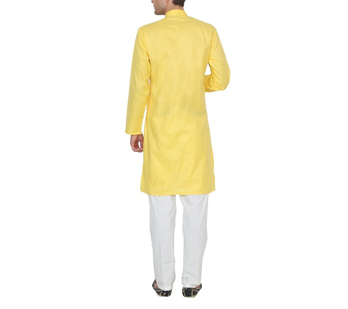 Royal Kurta Men's Bright Yellow Kurta Pyajma Set