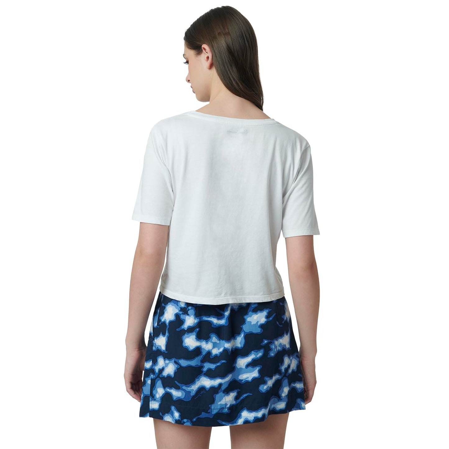 Pepe Jeans Embellished Cotton Round Neck Women's T-Shirt (White, Medium)