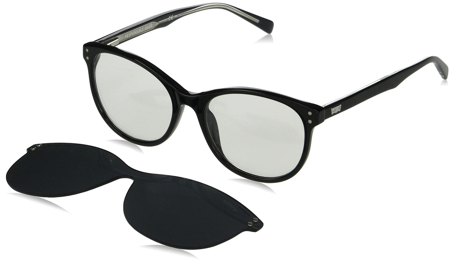 Levi's Timeless Women's Polarized Butterfly Eco Pmma Havana 2 Plastic Sunglasses
