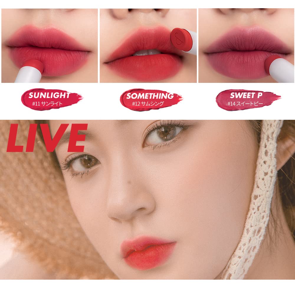 Rom&nd Zero Matte Lipstick - Lightweight, Velvety Matte, Buildable, Long-Lasting, Non-Drying - 15 Midnight, 3g