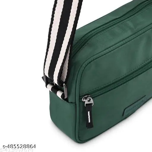 Fastrack Women's Solid Sling Bag Green