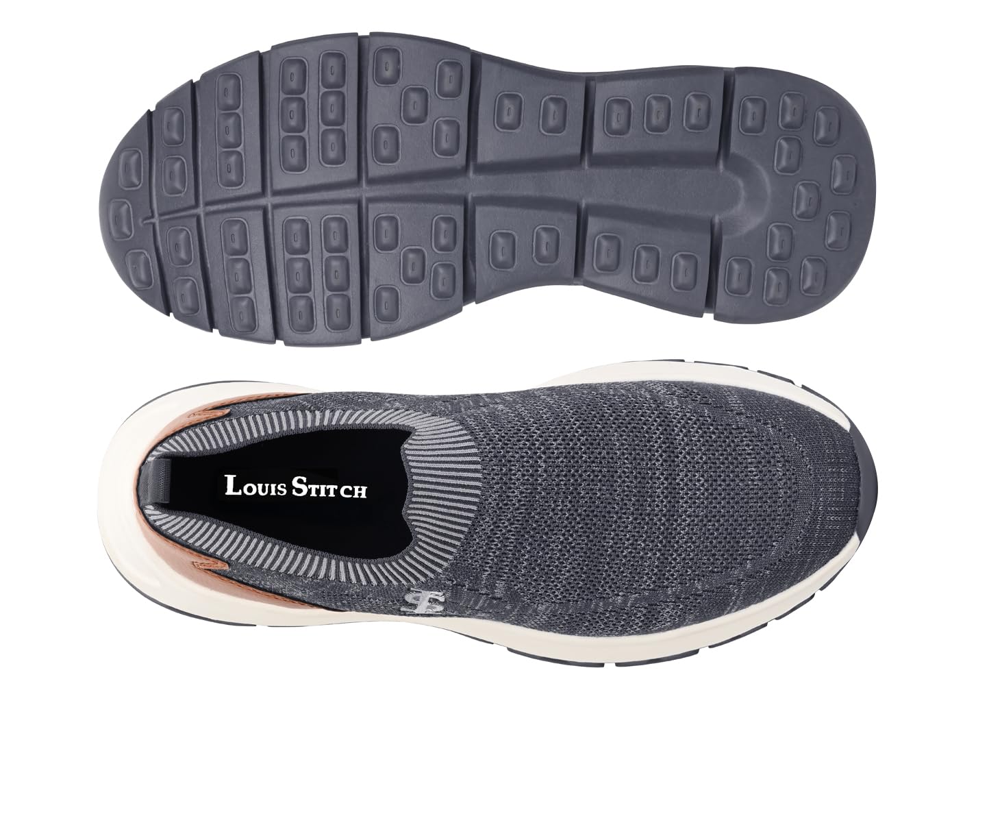 LOUIS STITCH Men’s Lightweight Athleisure Sport Shoes | Dual-Color EVA Sole | Casual Sneaker & Athleisure Wear | LS-AT-FS01