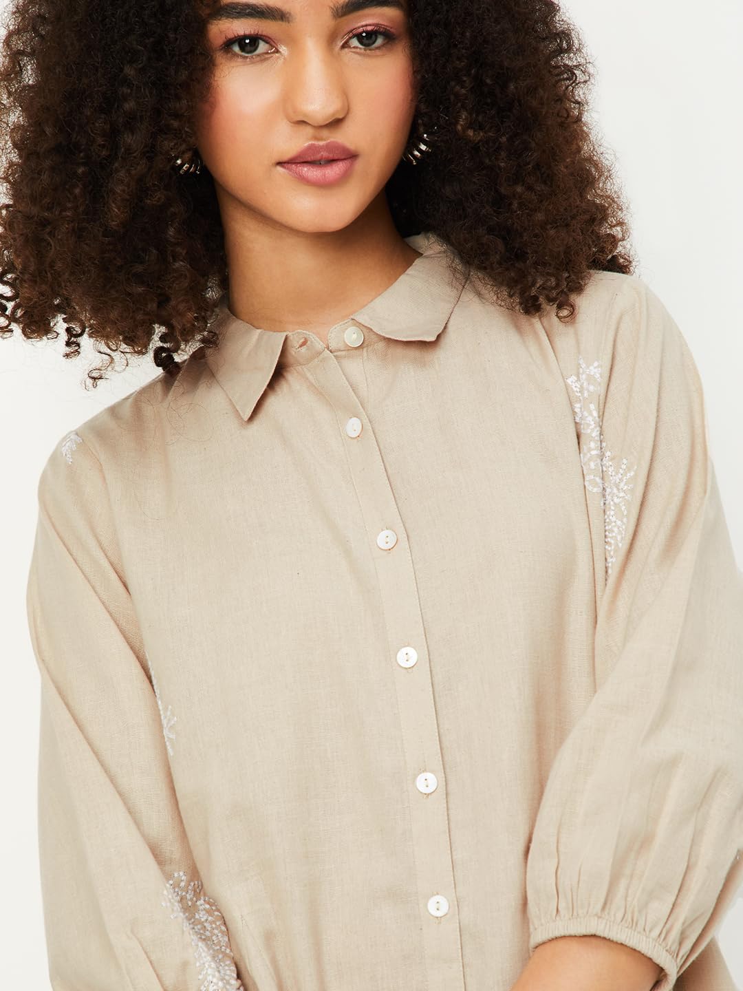 Max Women's Cotton A-Line Below The Knee Dress