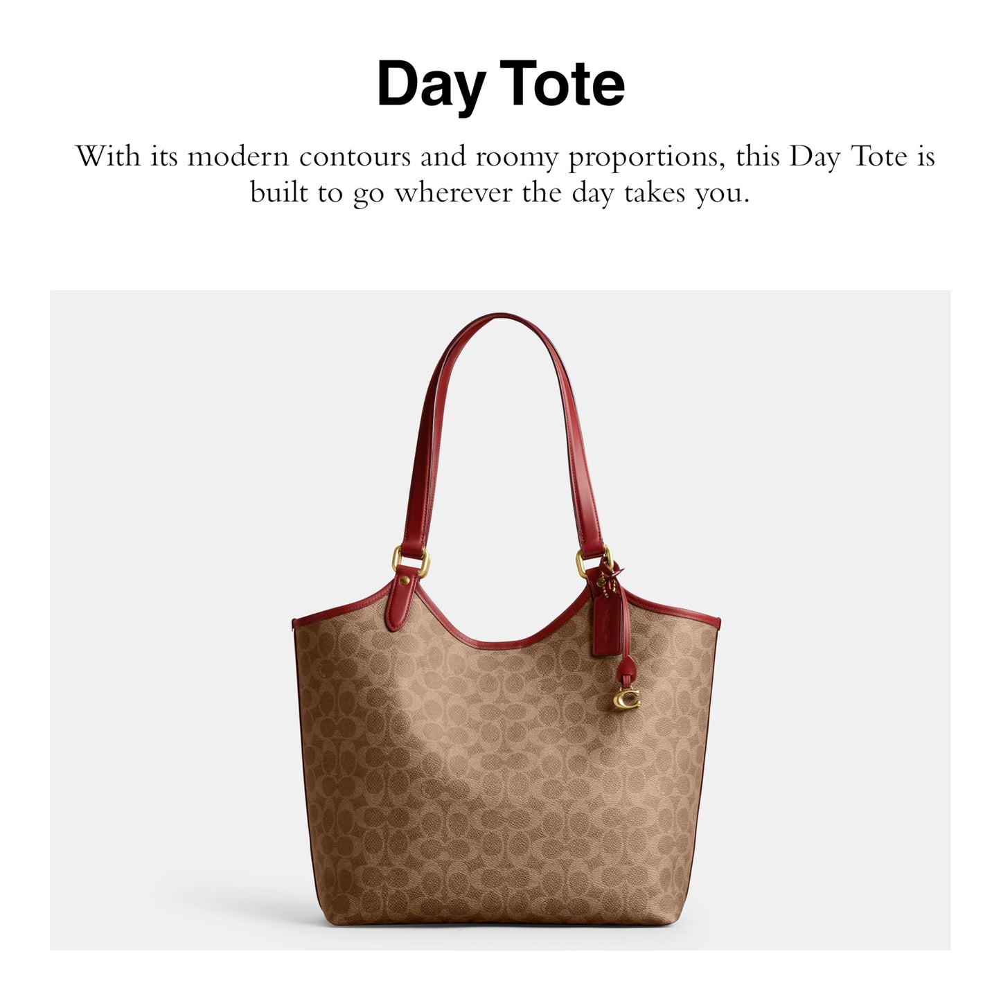 COACH Day Tote, B4/Tan Rust, One Size, Day Tote