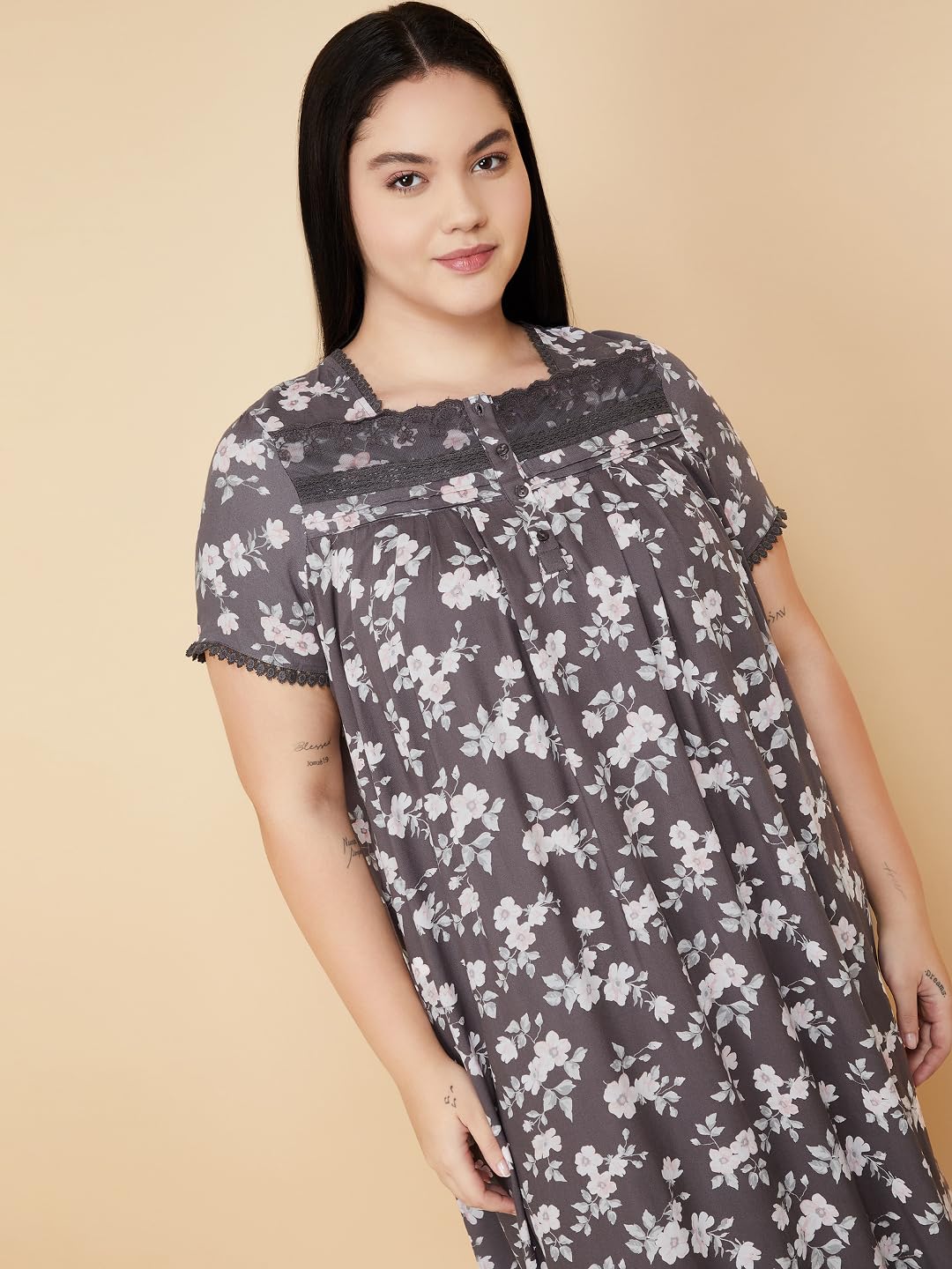 Max Women's Rayon Classic Night Gown