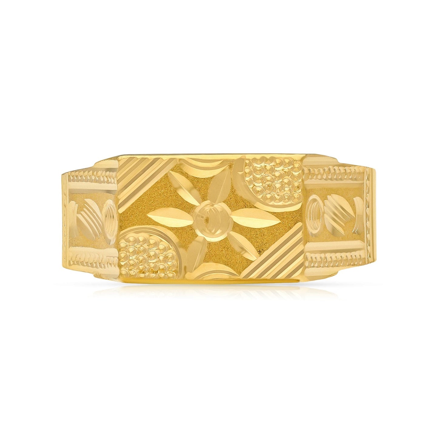 Malabar Gold and Diamonds Gold Ring for Men|Ring for Birthday, Wedding, Anniversary & Valentine's Day Gift
