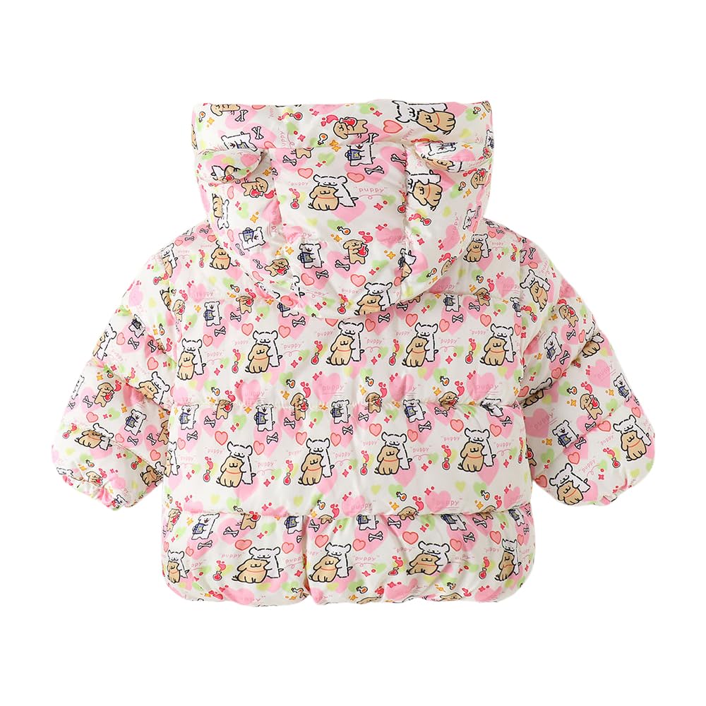 Hopscotch Girls Polyester Waist Length Jackets in Pink Color For Ages (5-6 Years)
