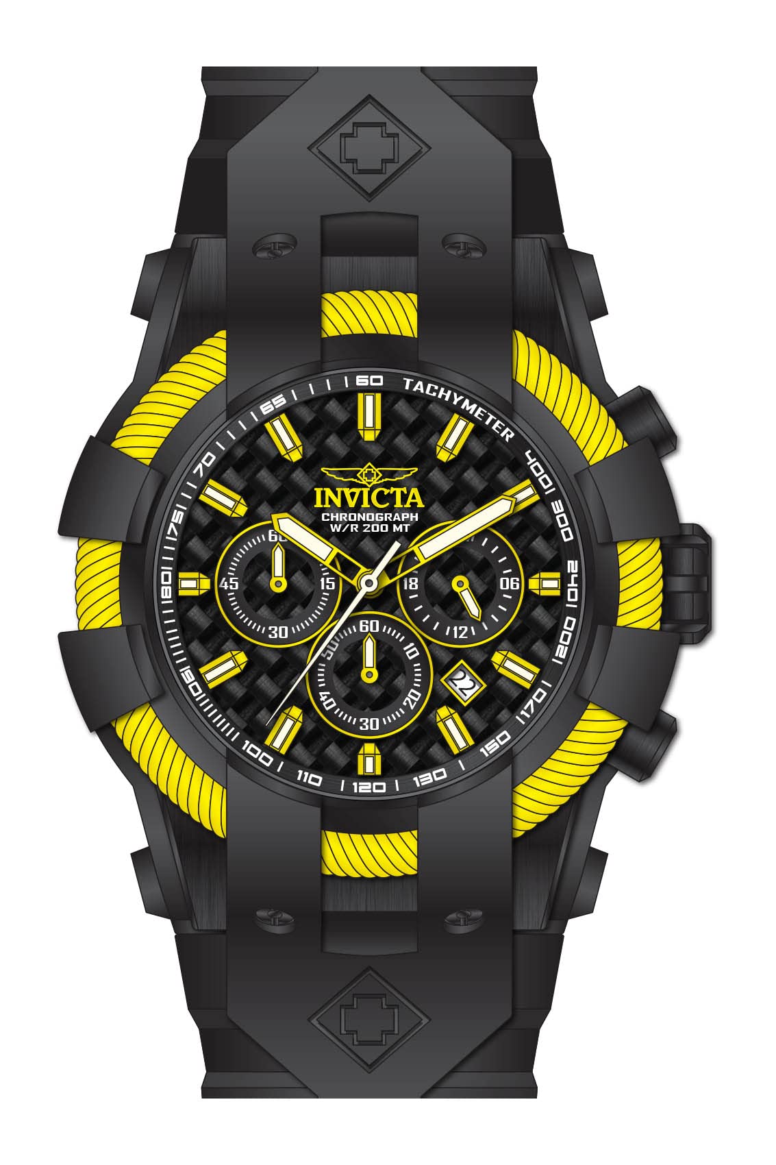 Invicta Bolt Analog Black Dial Men's Watch-23871